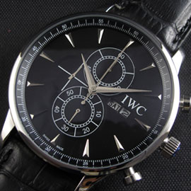 IWC ポルトギーゼ クロノグラフ 革ベルト クォーツ コピー