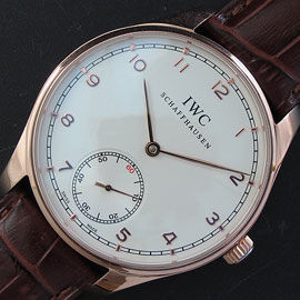 IWC ポルトフィーノ ブラウン革ベルト 自動巻き メンズ コピー