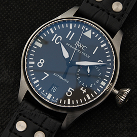 IWC ビッグパイロット ブラック文字盤 パワーリザーブ コピー