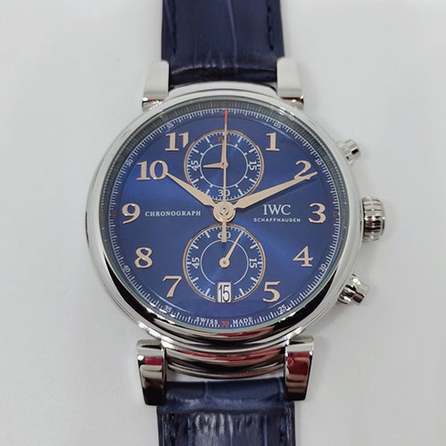 IWC ダヴィンチ クロノ IW393402 ブルー ローレウス コピー