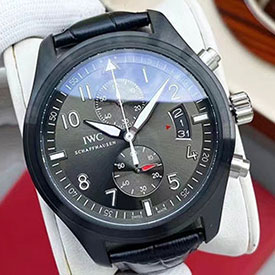 IWC パイロット クロノグラフ IW388007 クォーツ 革ベルト コピー