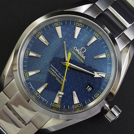 OMEGA シーマスター アクアテラ Asian搭載 自動巻き ブルー 安心購入