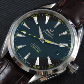 OMEGA シーマスター アクアテラ Asian ETA搭載 自動巻き ダークブルー