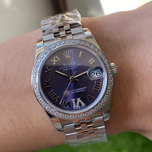 ROLEX M278384RBR デイトジャスト 31mm パープルローマ 超人気レディース
