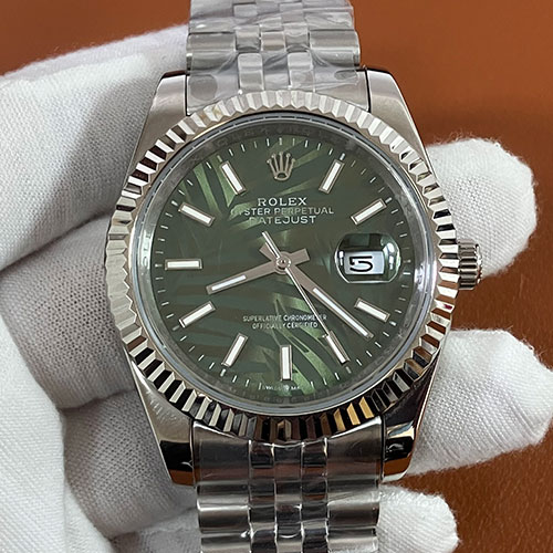 ROLEX 126334 デイトジャスト 41mm グリーンパーム 激安 ROLEX 126334 デイトジャスト 41mm グリーンパーム 激安