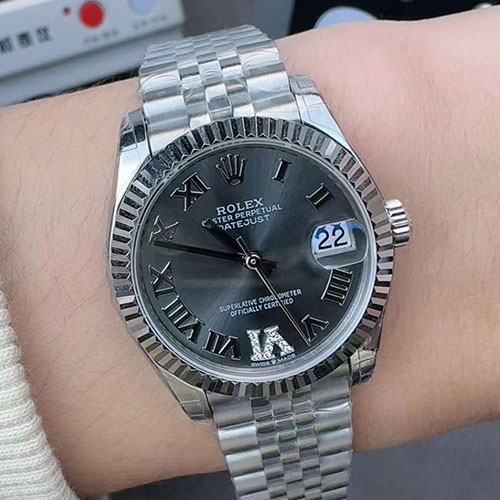 ROLEX M278274 デイトジャスト 31mm ダークグレー VIダイヤ 最新
