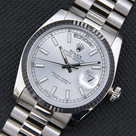 ROLEX デイデイト シルバー文字盤 メンズ 会員登録