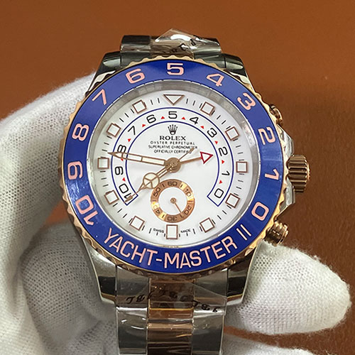 ROLEX 116681 ヨットマスター II 新型 コンビ ホワイト 21600振動