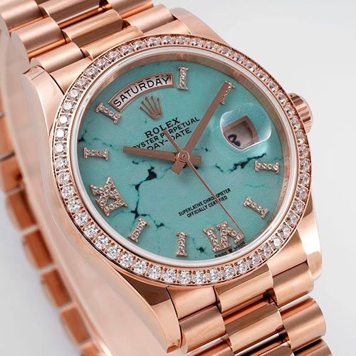 ROLEX M128345RBR デイデイト 36mm ターコイズ 希少