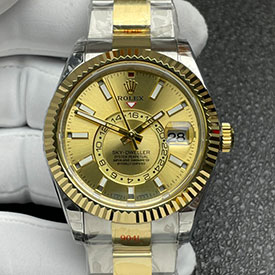ROLEX M326933 スカイドゥエラー シャンパン Cal.9001搭載
