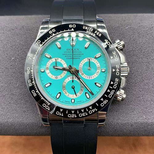 ROLEX デイトナ Tiffany Blue 40mm 一流レベルの偽物 ROLEX デイトナ Tiffany Blue 40mm 一流レベルの偽物
