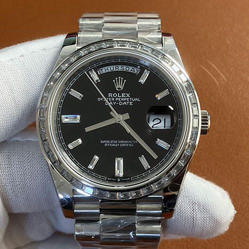 ROLEX 228396TBR デイデイト 40mm ブラック 28800振動